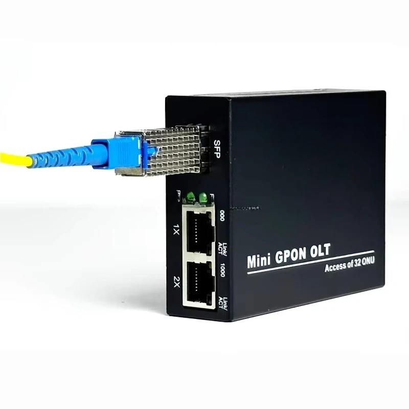 Best Price Hot Sale  Mini GPON OLT STICK Single Port 1 GPON Port 2*GE Ports Uplink Portable Fiber Optic Equipment for FTTH