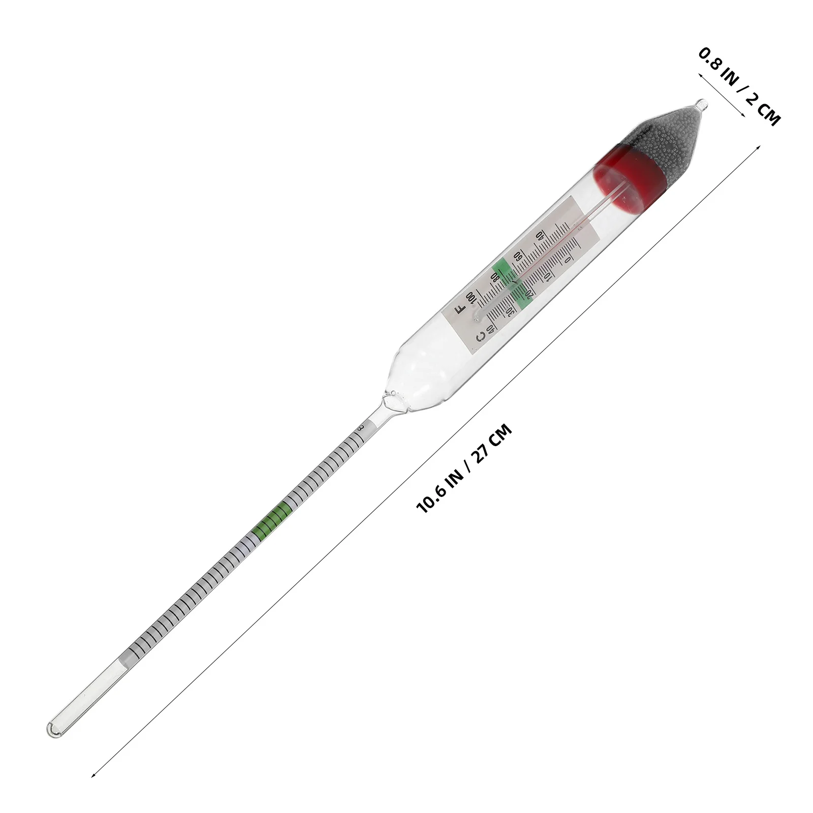

Hydrometer Solid Glass Aquarium Salinometer Precise Sea Water Gravimeter Fish Tank Meter Testing Tool