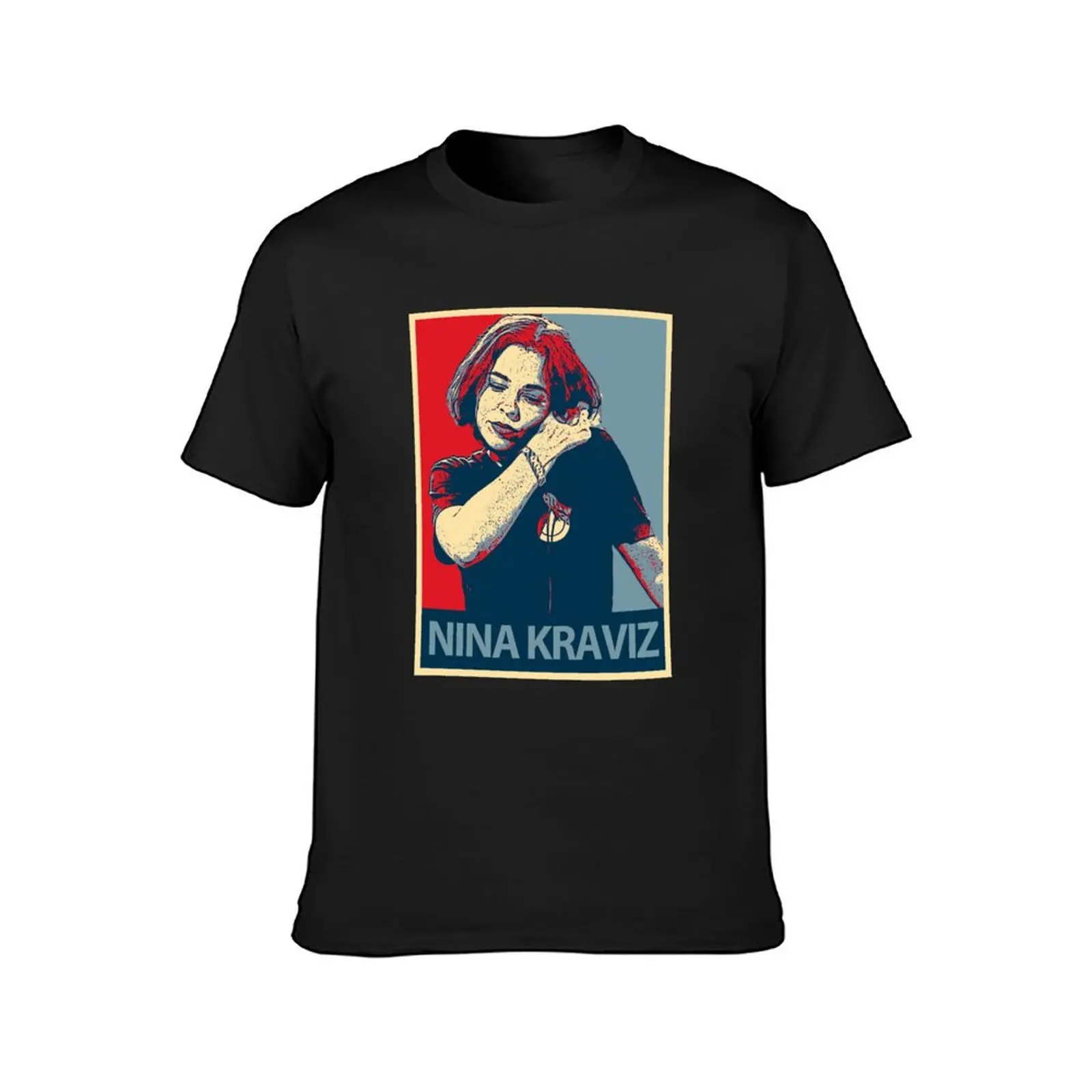 NINA KRAVIZ T-Shirt anime new edition oversizeds boys whites men clothings