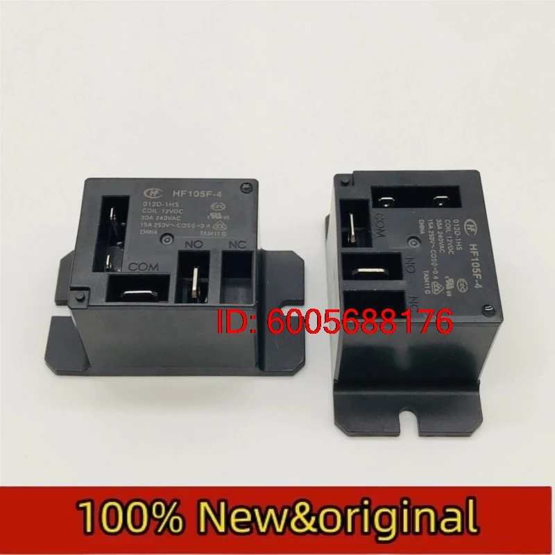 10PCS Hongfa relay JQX-105F-4-012D-1HS air conditioning relay 4-pin normally open 30A240VAC Original & Brand New