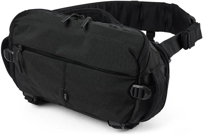 Tactical LVC8 Sling Pack, Shoulder Crossbody Bag, CCW Molle Everyday Carry Backpack, Black, 8L, Style 56792ABR