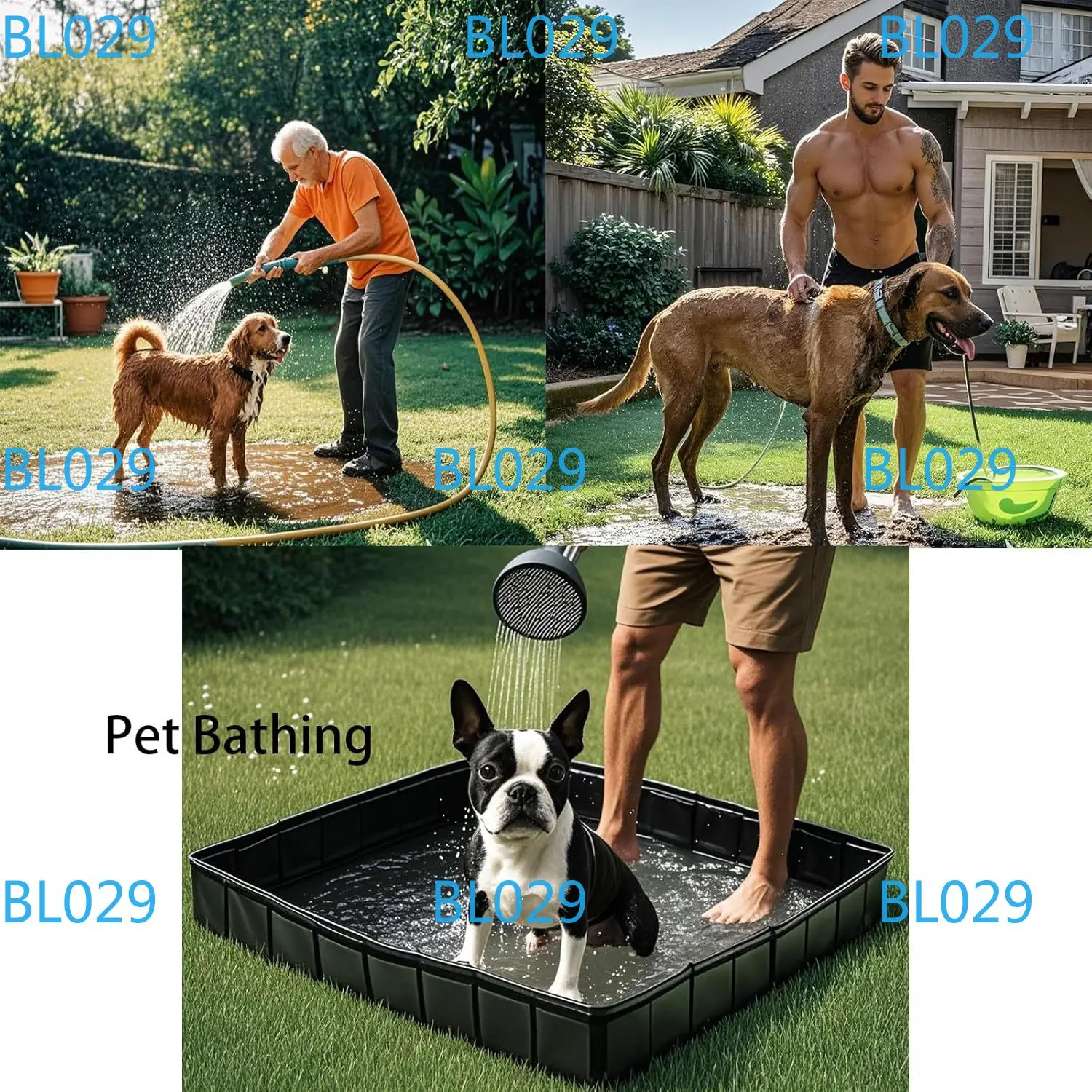 New Adult PVC Shower Tray Outdoor Movable Water Tent Pool Portable Bath Pool