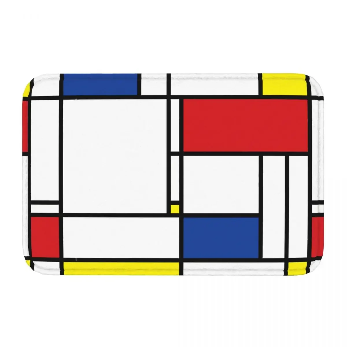 Art Non-slip Doormat Kitchen Mat Mondrian Minimalist De Stijl Modern Hallway Carpet Entrance Door Rug Home Decor