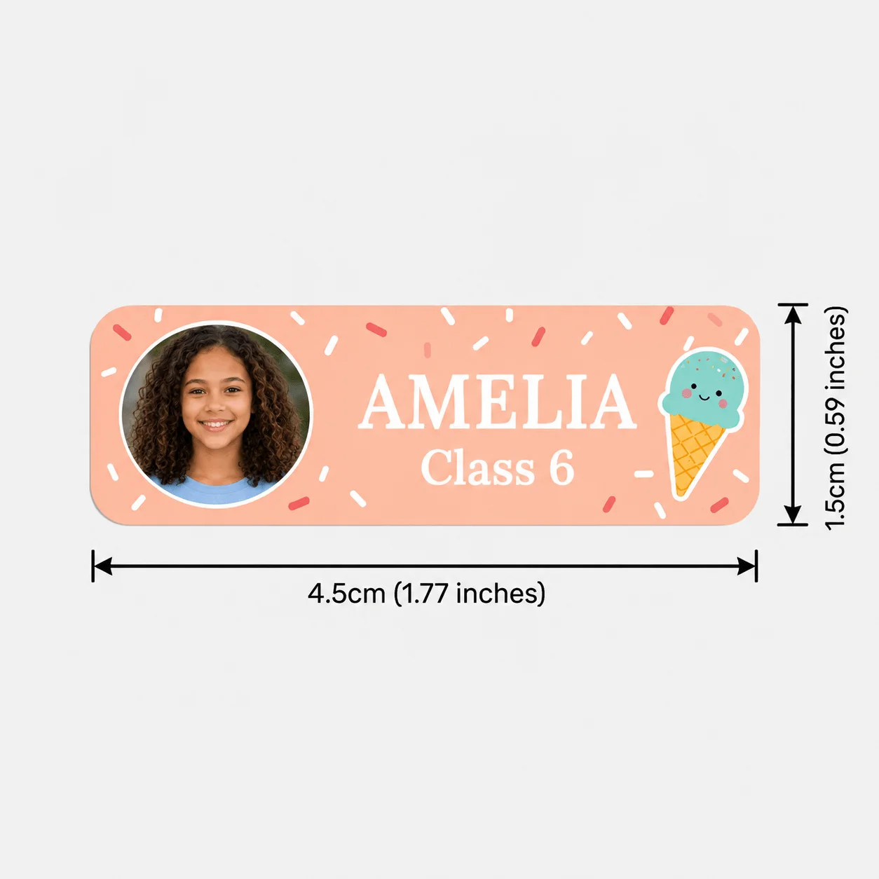 Customized Back-To-School Photo Name Stickers, Custom Text Labels, Personalized Labels for Schools, Offices, Water Bottles, Pencils - Non-Curling Adhesive Waterproof Name Tags, School Classroom Backpacks, Luggage, Back-To-School Gifts for Sons and Daughters