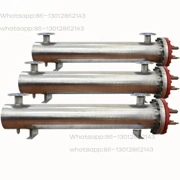 1PCS    Tube and Shell Heat Exchanger for Water Chiller Water to   Tube and Shell Heat Exchanger