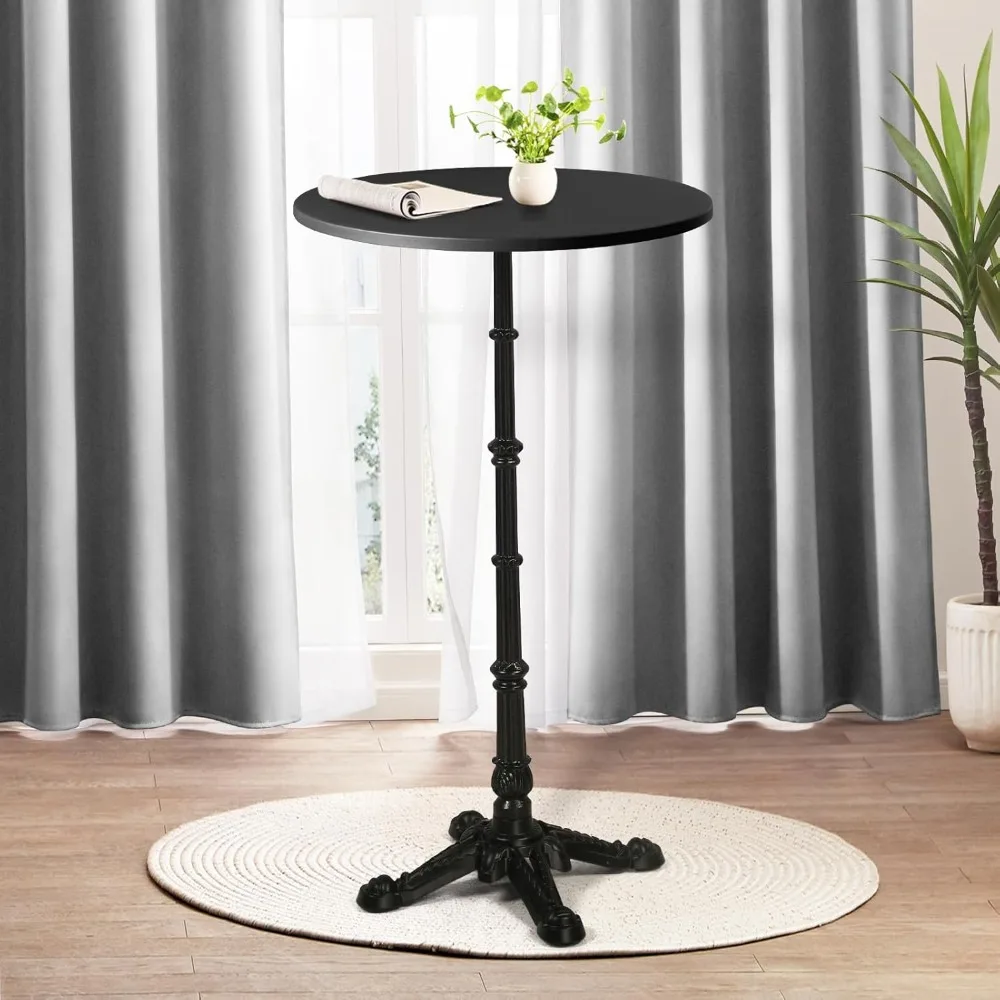 43.3" Tall Roman Column Table, Bar Height Standing Cocktail Bistro Pub Table, Heavy Duty Cast Iron Waterproof for Patio