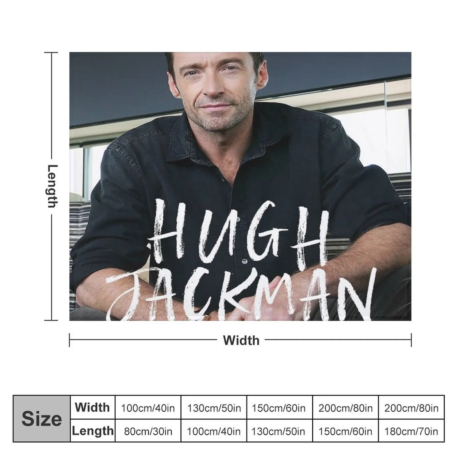 Threean Show Hugh The Man The Music The World Tour 2019 Throw Blanket manga Weighted Blankets