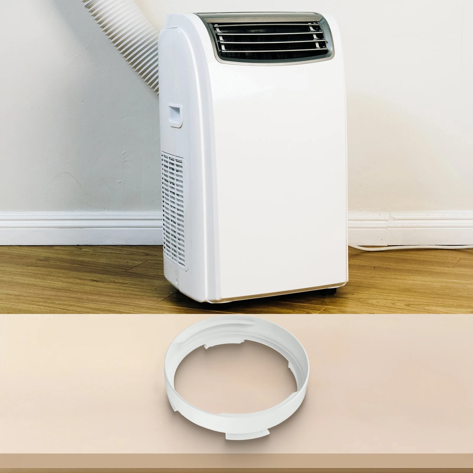 For Haier Portable Air Conditioner Exhaust Duct Interface PP Connector for Exhaust Hose and Casement Kit Plate