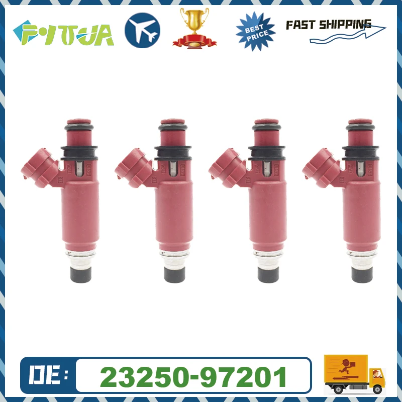

4pcs Fuel injector 23250-97201 195500-3410 for TOYOTA Japan DUET M100A M101A M110A M111A 1998-2004 1.0L EJDE