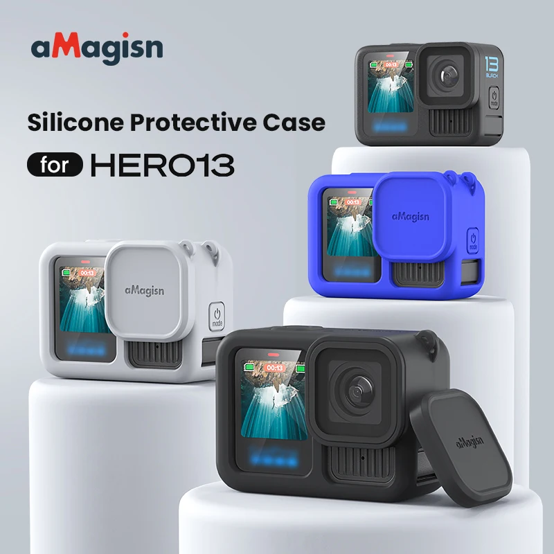 For GoPro Hero13 Sports Camera Silicone Case Anti-scratch All-round Protective Soft Shell Dust Shockproof Cover Accessories Kit