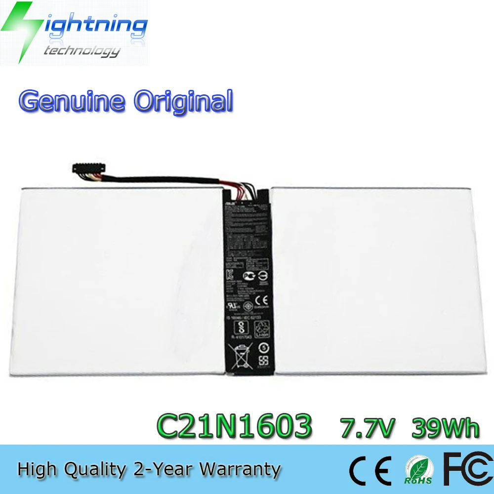 New Genuine Original C21N1603 7.7V 39Wh Laptop Battery for Asus Transformer 3 Pro T303UA-0053G6200U T304UA 0B200-02100100