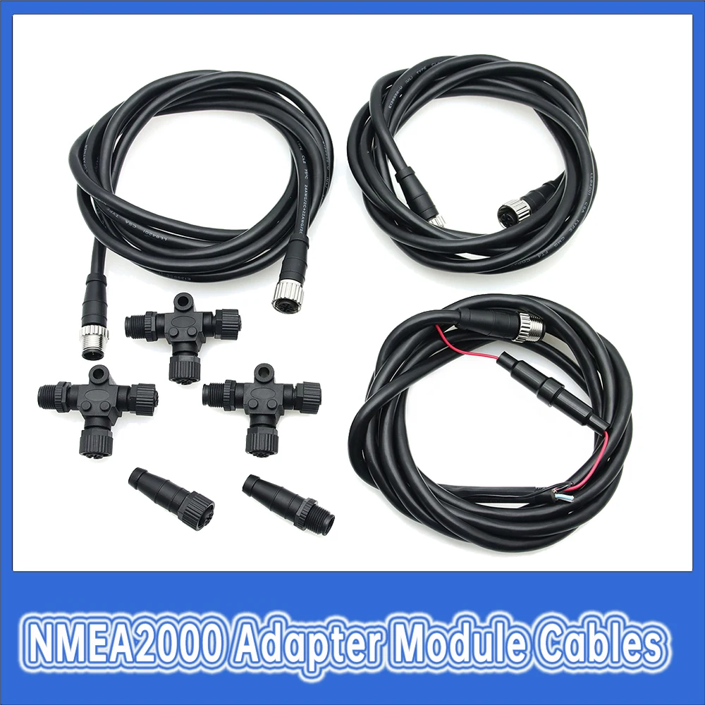 NMEA2000 Adapter Module Connector Serial-Data Networking Marine Electronic Devices Multifunction Converter T-type Power Adapter