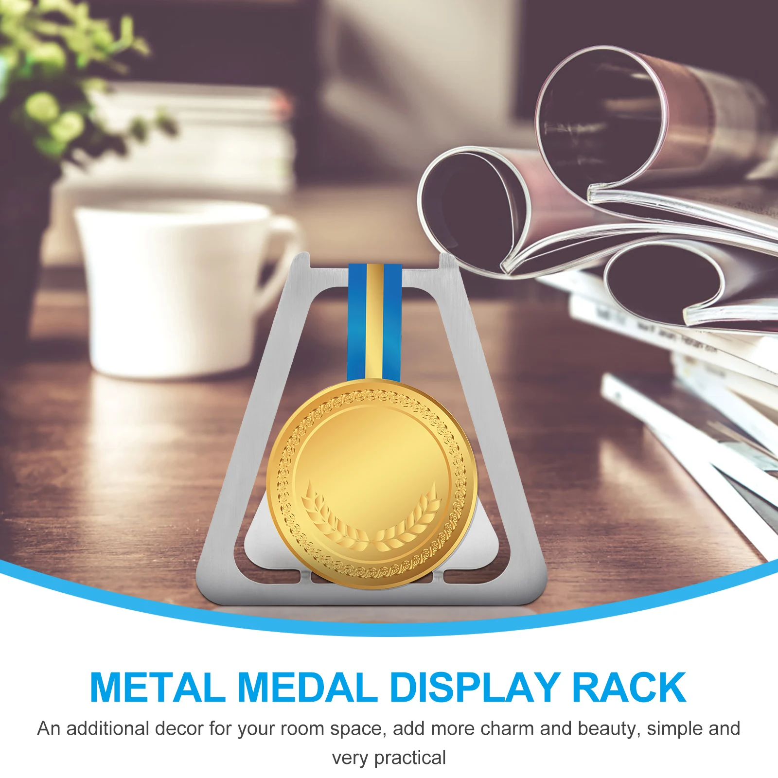 

Medal Display Stand Craft Iron Rack for Living Room Bedroom Decor Easel Holder Storage Tabletop Medal Showcase Gift Idea