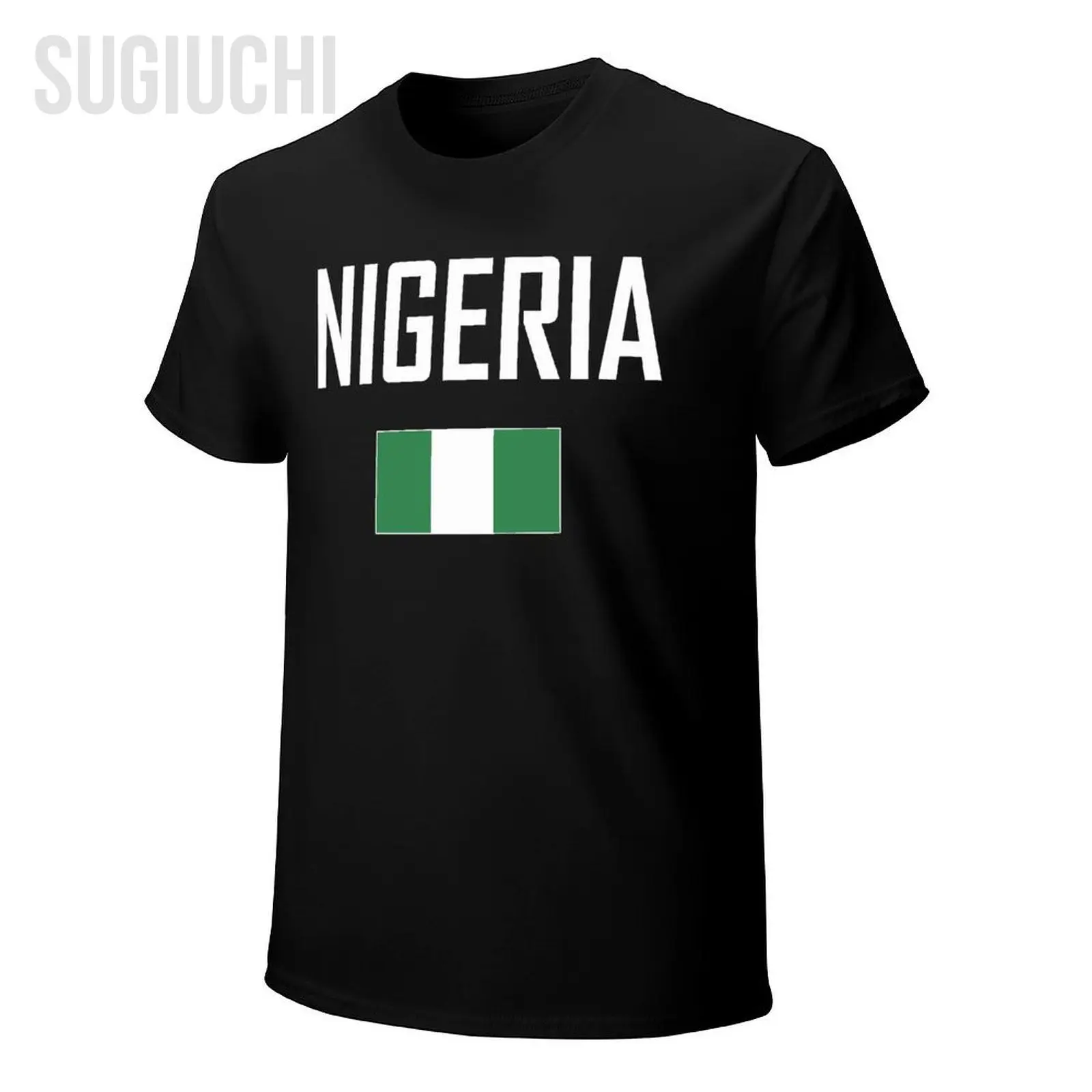 Unisex Men Tshirt NIGERIA Flag And Font Tees T-Shirt O-neck T Shirts Women Boys 100% Cotton Clothing More Color