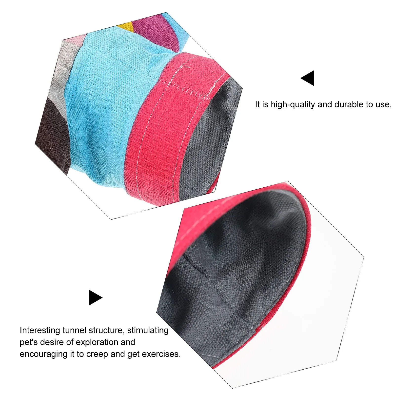 

Hamster Tunnel Guinea Pig Hideout Play Nest Small Animal Pet House Tassel Comfortable Pet Supplies Rabbit Gerbils Hidden