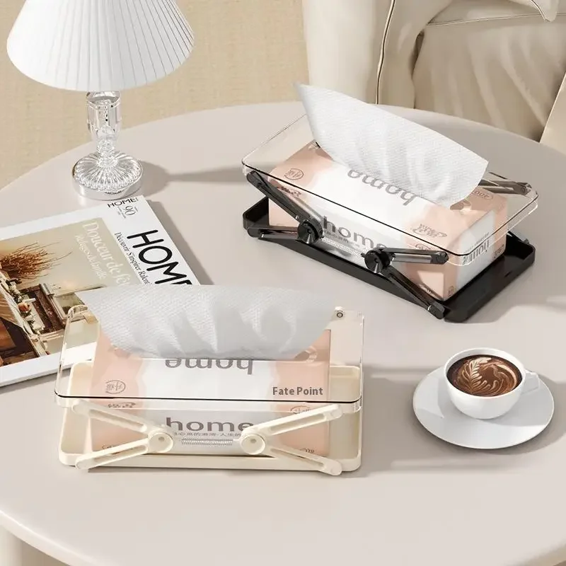 Practical Home Accessory: High, Spring-loaded Tissue Box for Desktop Use