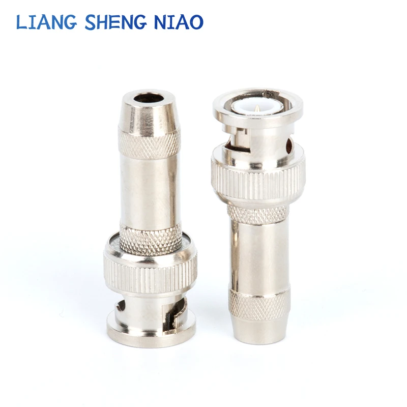 75 Ohm 1.6/5.6(BNC) Male Straight Crimp Attachment RF Coaxial 75-2-2 BNC plug Connector for Cable RG174,RG188A,RG316,LMR100