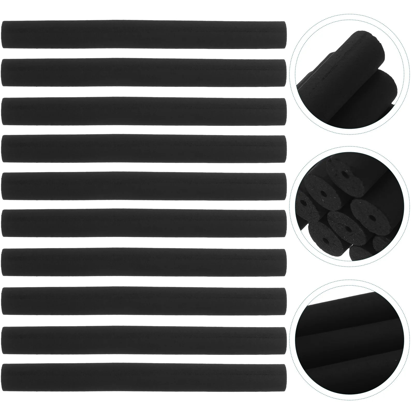 

10pcs 12x12cm Smokeless Moxa Rolls Handmade Moxa Sticks Bar for Moxibustion (Black) Chinese moxa