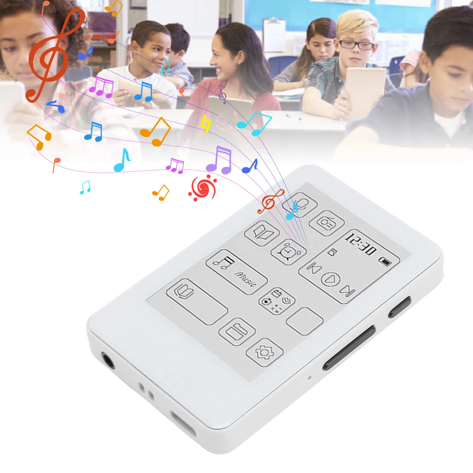 

Музыкальный MP3-плеер с функцией электронной книги, чернильный экран, MP3-плеер для ухода за глазами, зарядка типа C, экран 2,7 дюйма, легкий вес для путешествий