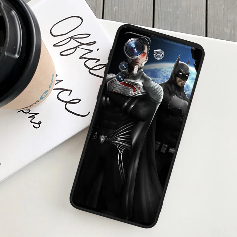 Superman B-atmans For Xiaomi Mi Note 10T 10S 10 9T 9 SE 8 CC9E A3 5G Lite Pro Soft Silicone Black Phone Case