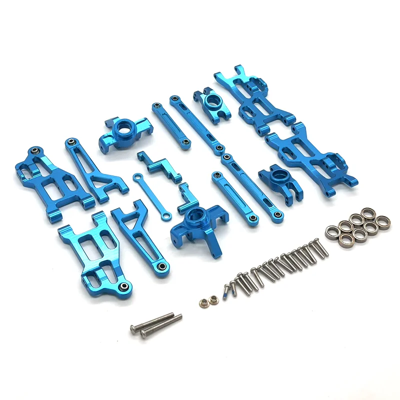 JXMJ Metal Accessories HBX 2105a RC 1/16 Control Vehicle Swing Arm Steering Cup Tie Rod 8-piece Set Parts