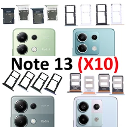 10Pcs Phone SIM SD Card Tray For Xiaomi Redmi Note 13 5G New SIM Chip Slot Holder Drawer Pocket For Redmi Note 13 Pro 5G Plus