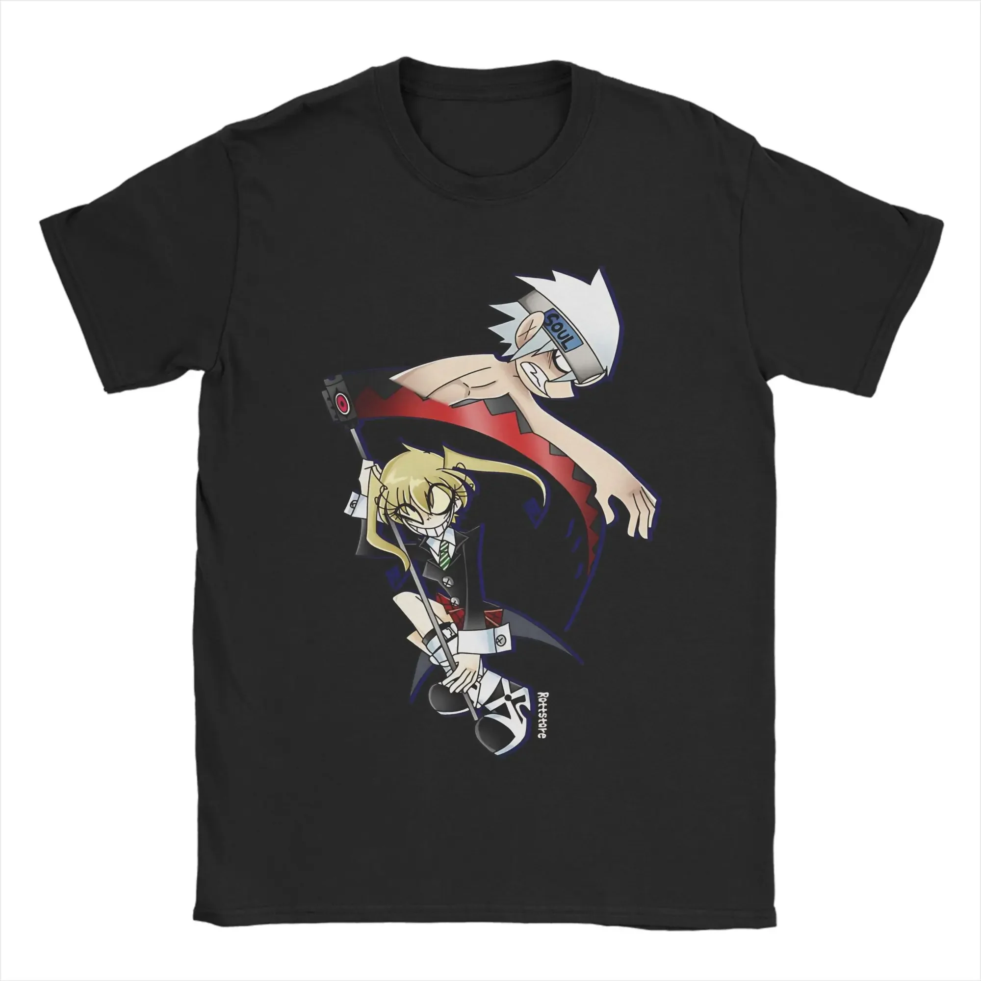 

Soul Anime Graphic Tee Men's Breathable Cotton T-Shirt Casual
