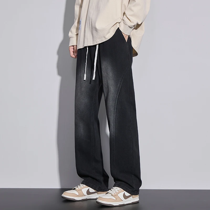 2026 Spring/summer Jeans Men's Straight Leg Loose Casual Pants Korean Version Trendy Versatile Pants