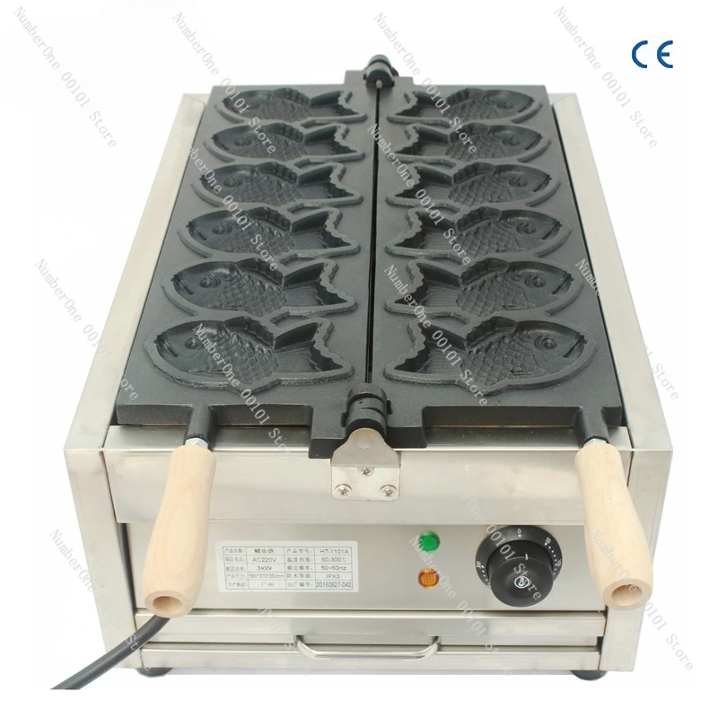 Grilled fish equipment and small fish roasting machine | Commercial electric cake machine booth