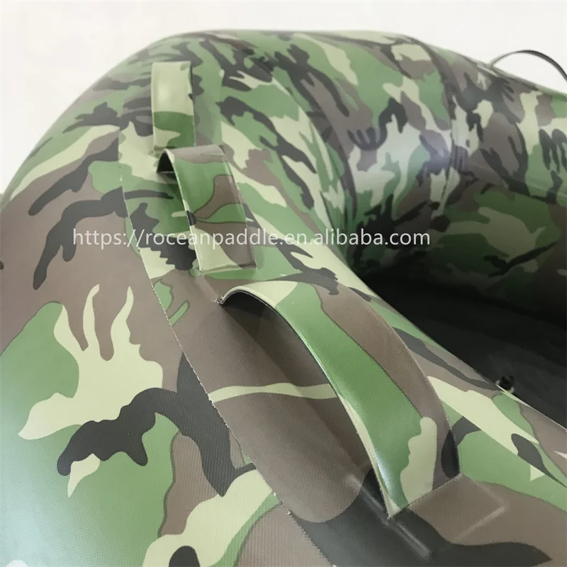 الجملة CE التمويه PVC المطاط نفخ زورق الصيد قارب مع أرضية الألومنيوم / أرضية خشبية