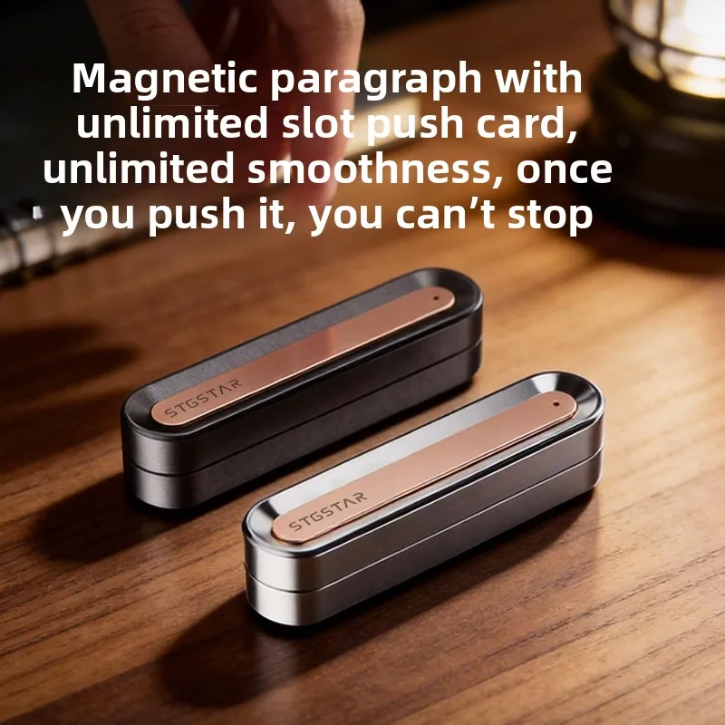 stainless-steel-infinite-smooth-fidget-slider-–-2-in-1-magnetic-push-card-spinner-haptic-click-edc-desk-toy-for-adults-adhd