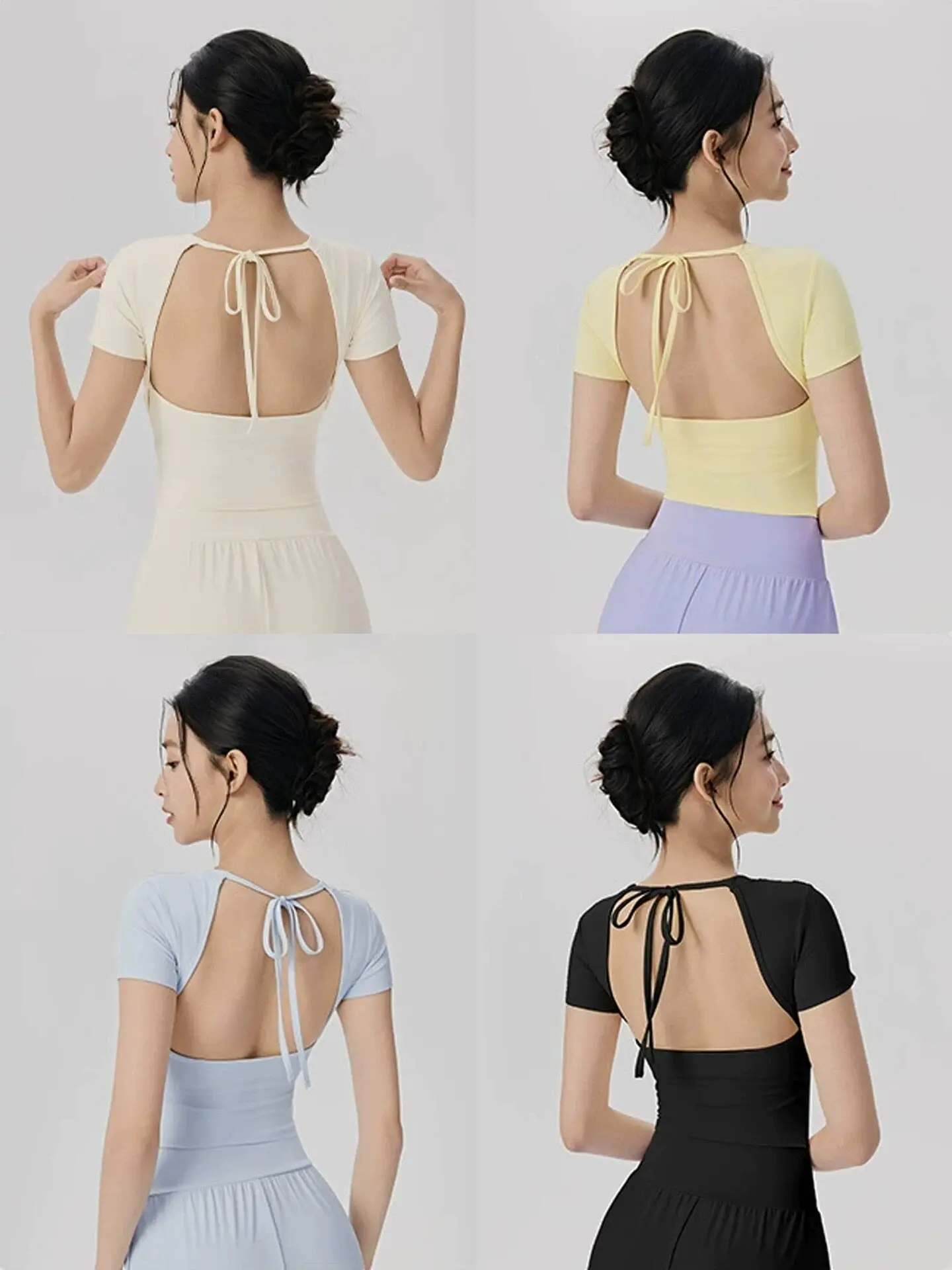 Sexy, Breathable, Beautiful Back, Slim Fit, Pilates Running Sports Top with Chest Cushion, Quick Drying Fitness Yoga Suit for Wo