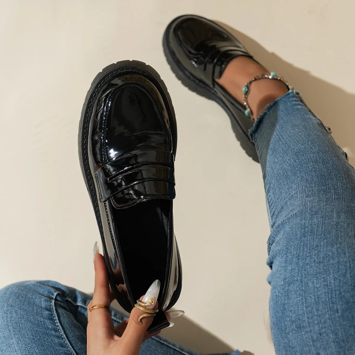 Immagine 5: Scarpe basse da donna Mocassini caldi estivi Comode sneakers leggere alla moda Scarpe casual da esterno per donna Zapatillas De Mujer
