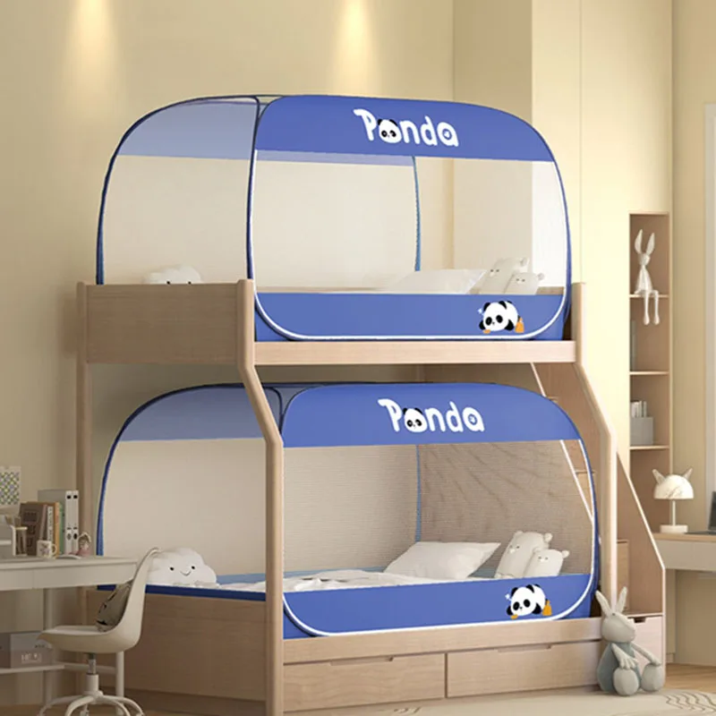 

1 шт. Мультяшный квадратный москитный полог с защитой от насекомых, просторный, для студенческого общежития, для кровати-юрты, складной, портативный, сетчатый, для одного человека