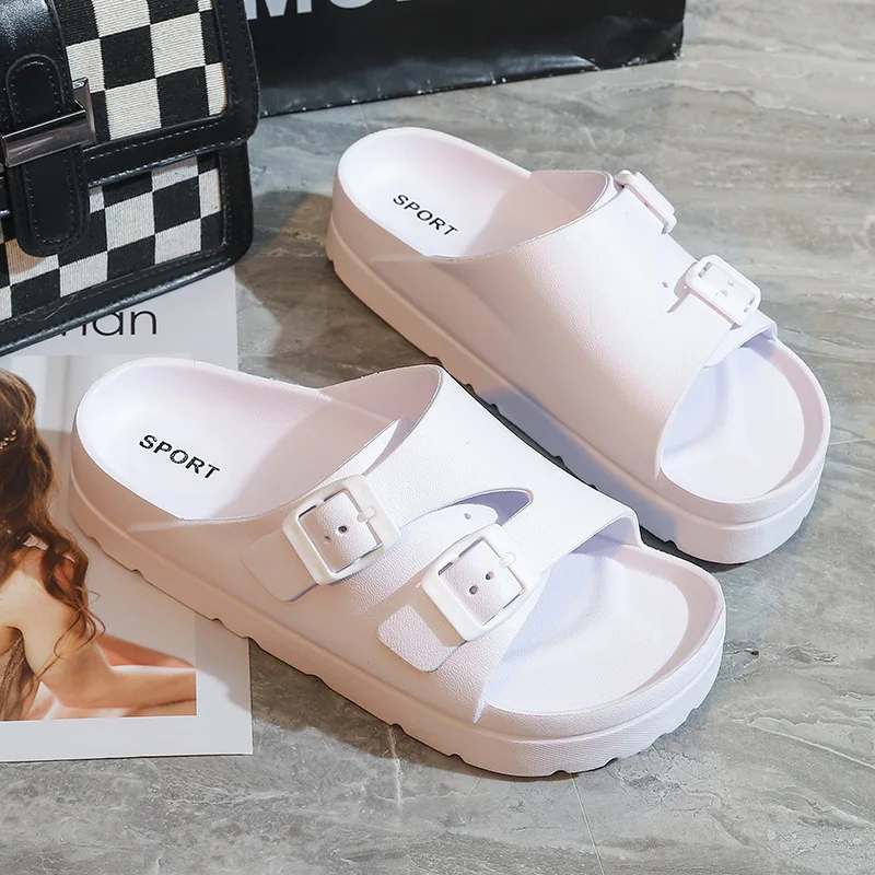 EVA platform slippers women's new summer wear casual muffin sandals indoor bathroom non-slip flip-flops