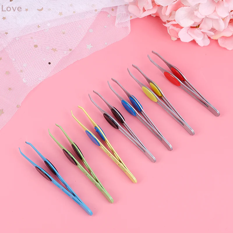 [L&P] 눈썹 클립 헤어 슬랜트 풀러 스테인리스 스틸 브로우 트리머 얼굴 털 제거 정밀 도구