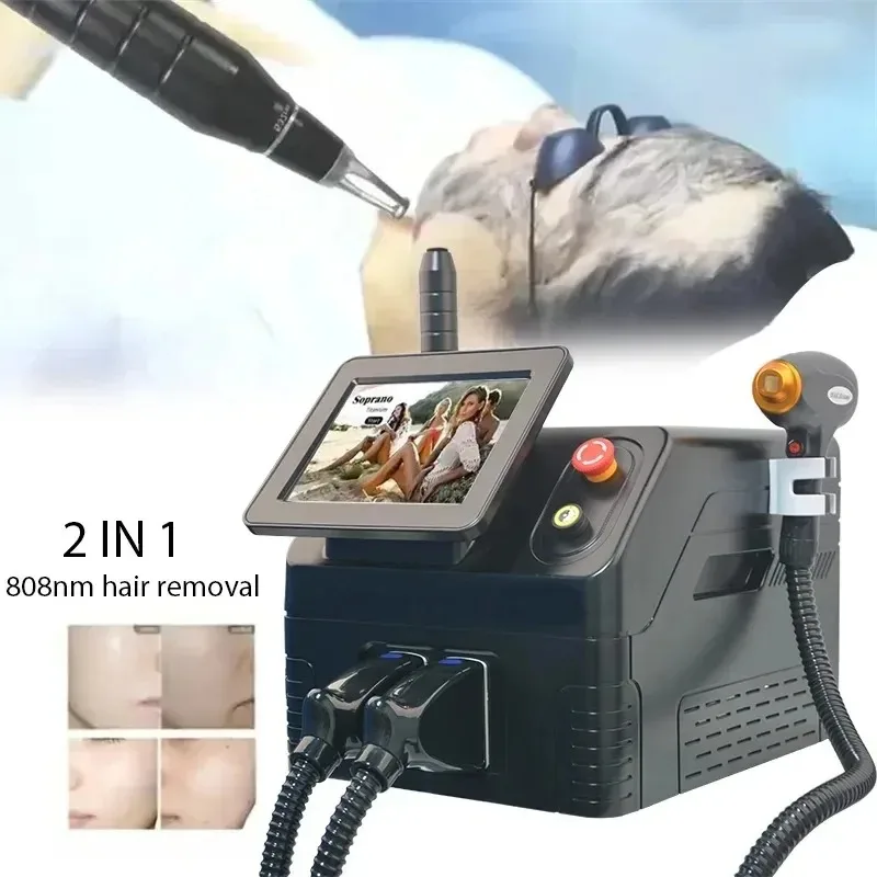 Picosecond Laser Nuevos Yag carbon peel Nd Yag Q Switch Machine 755nm Laser Diode Laser Hair Removal For Eyebrow Tattoo Removal