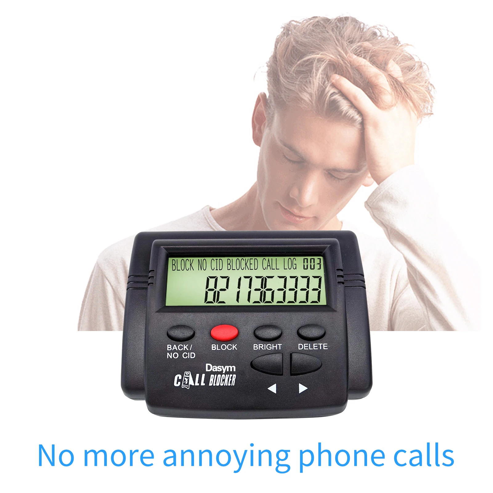 Call Blocker for Landline Phones Telephone 2000 Caller ID Box Blocking One Touch Number Block Device Block Unwanted Robocalls