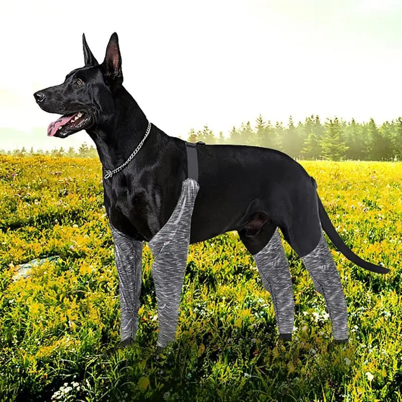 Dog Recovery Sleeves Dog Pants And Sleeves To Prevent Licking Adjustable Dog Support Brace Joint Wrap Bandages To Stop Licking