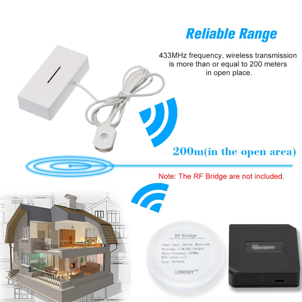 

Water Leakage 200M Range Smart Water Alarm For Home Office Garage Flood Sensor Leak System