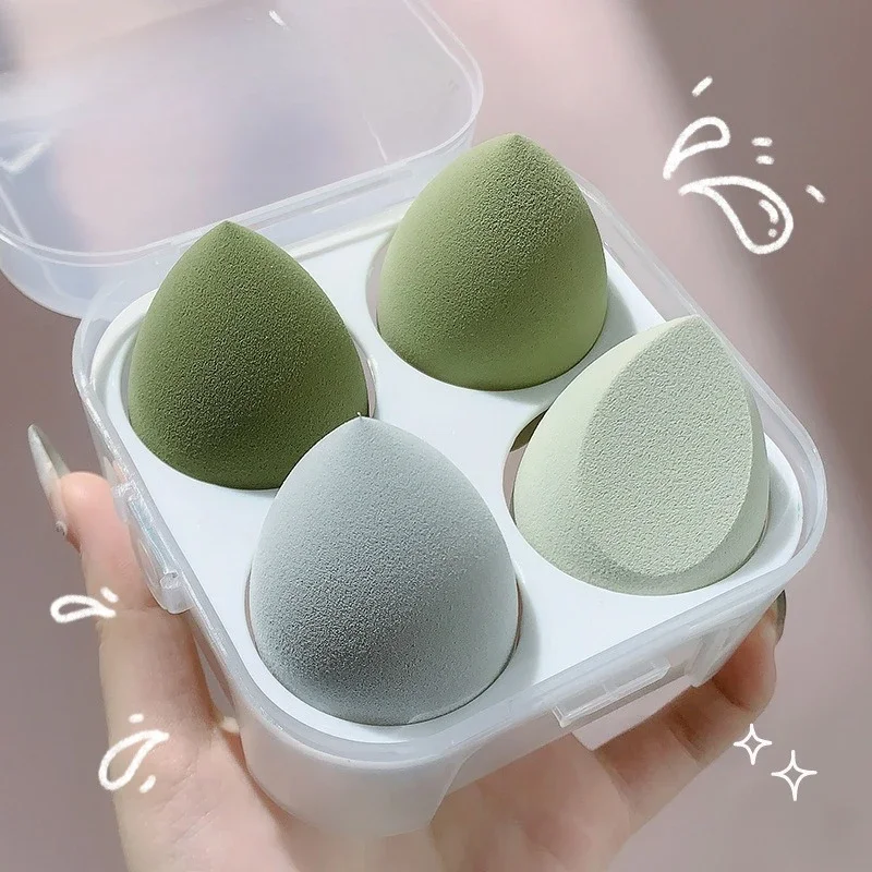 New 4/8Pcs Beauty Eggs Set Seamless Smudging More Hygienic Prevents Bacteria Buildup Create Flawless Makeup Look Beauty Egg Case