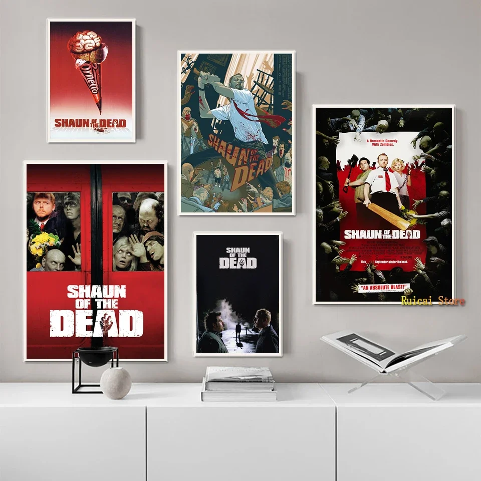 SHAUN OF THE DEAD Movie Poster Wall Decor Canvas Art Picture For Living Bedroom Room Home Decoration Gift