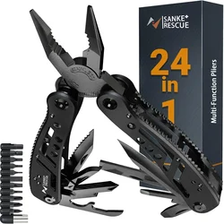 Multitool pinze multiutensili 24 in 1 con Multi-strumento professionale per la sopravvivenza campeggio e regali di caccia per uomo Dad Hus band