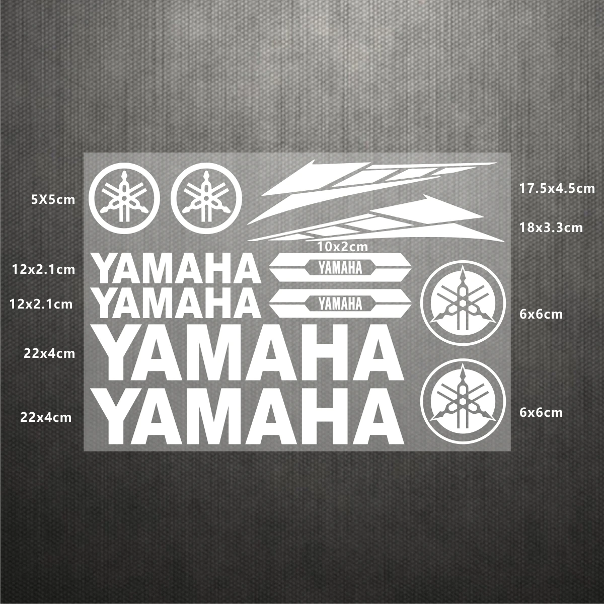 Vinyl Yamaha Sticker Logo Motorcycle Stickers Helmet Reflective Decal Kit