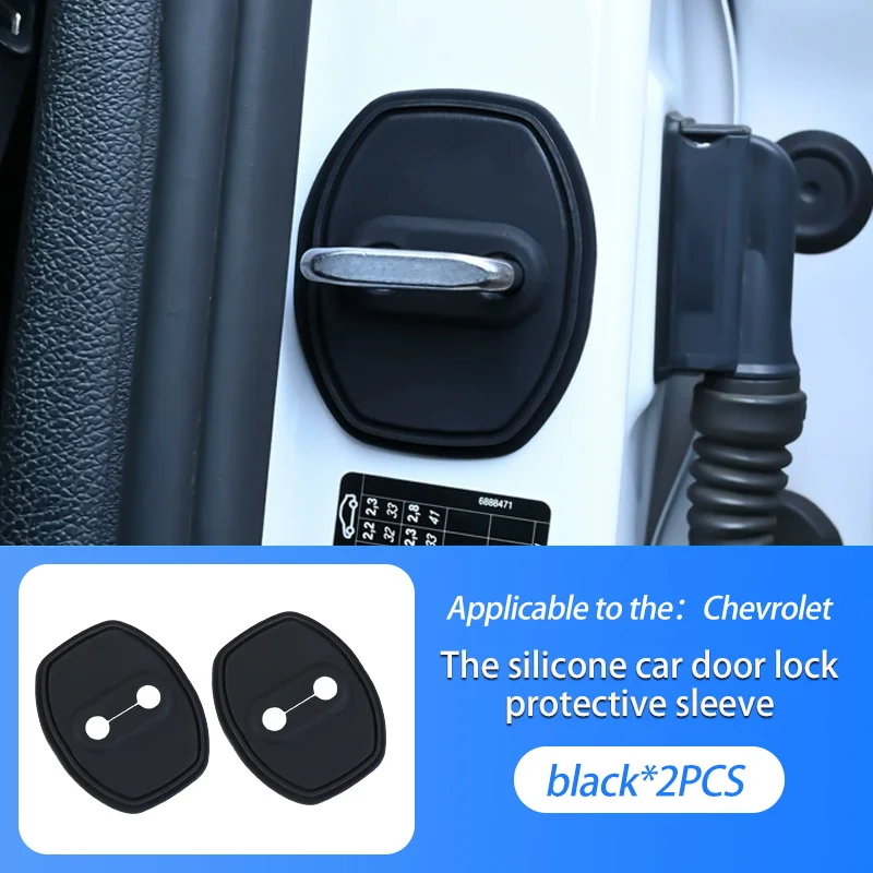 Car Door Lock Cover Protective Buckle Cover Sticker For Chevrolet Camaro convertible Z11 Sonic SPARK Lova Accessories