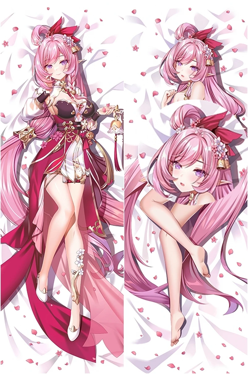 

Anime Game Honkai Impact 3 Peach Blossom Scene Serie Elysia Cosplay Dakimakura Pillow Case Hugging Body Cartoon Gift No Stuffing