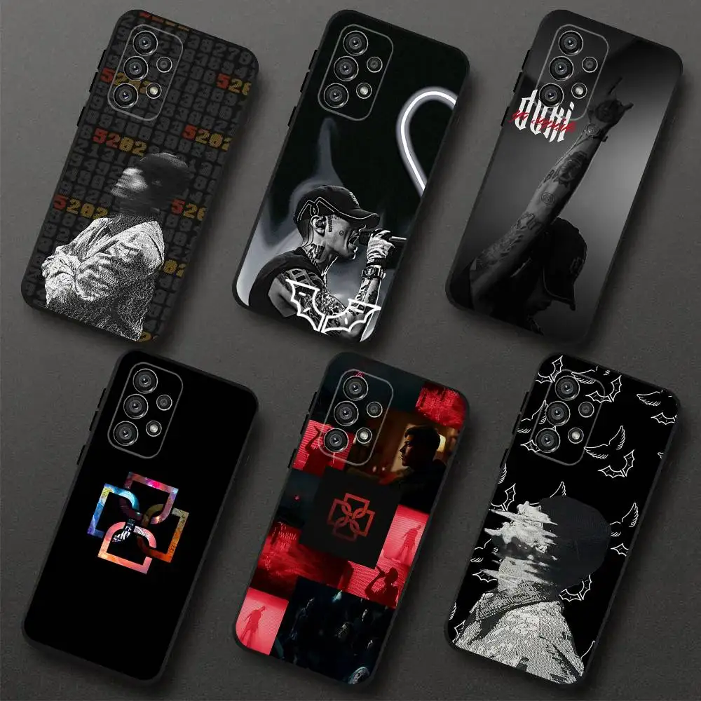 

D-Duki Ameri 5202 Phone Case For Samsung S 25,24,23,22,30,21,10,9,Ultra,Plus,Lite,FE,4,5G Black Soft Case