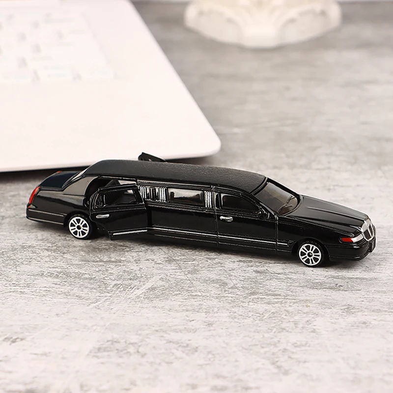 Diecast Metal Toy Vehicle Model Stretch Lincoln Limousine Luxury Educational Car Collection Gift Kid Doors Openable