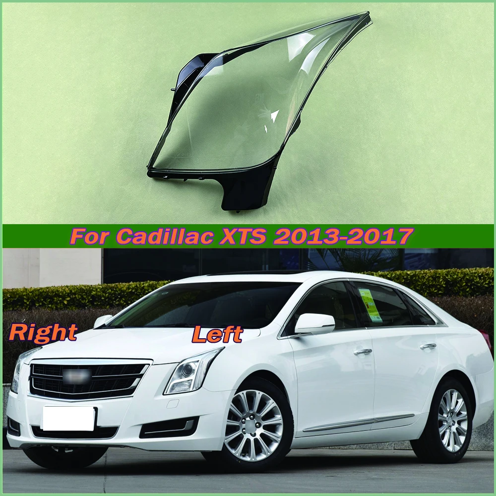 

For Cadillac XTS 2013-2017 Car Front Headlight Cover Headlamp Lampshade Lampcover Head Lamp light Covers glass Lens Shell Caps