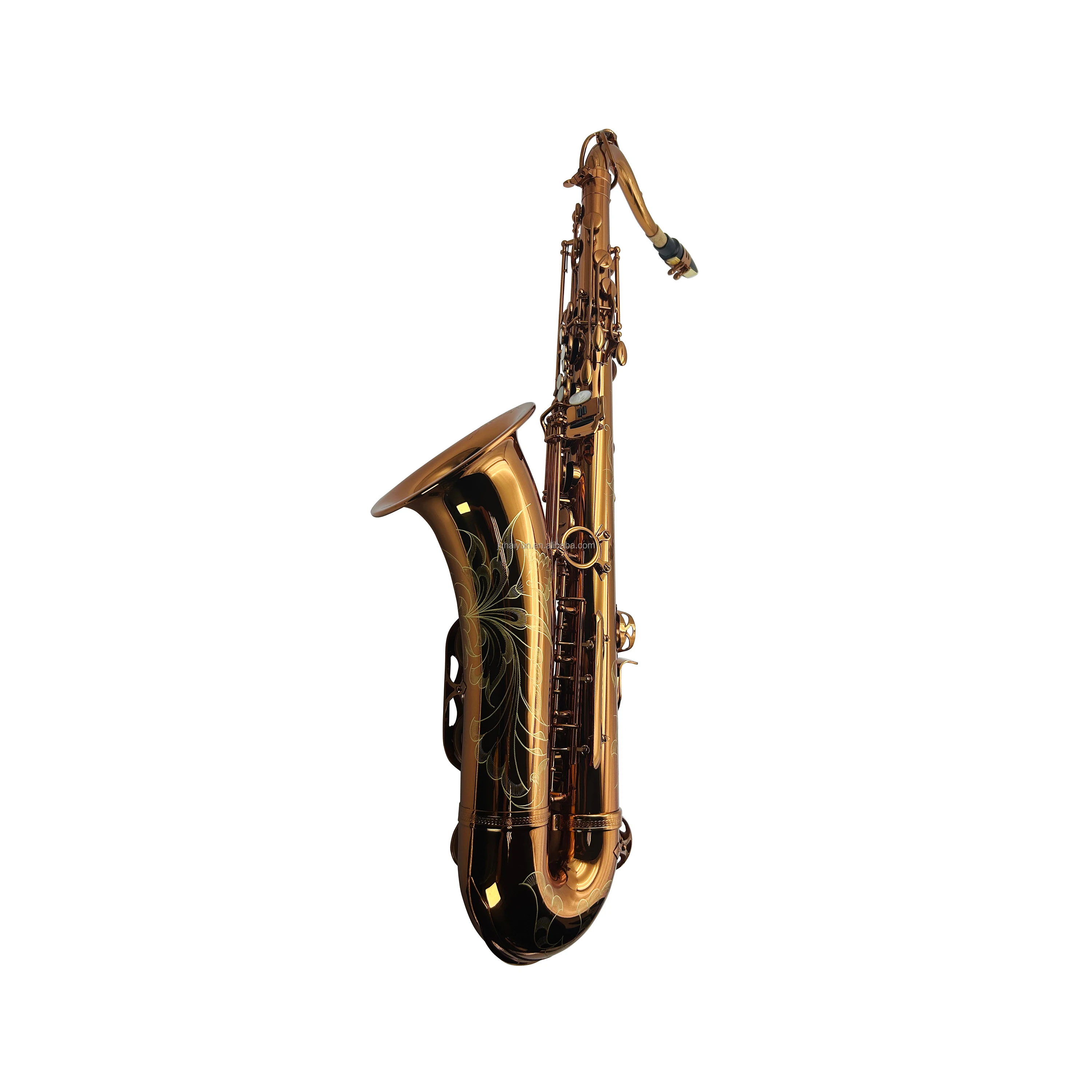 Coffee Finish Bb Tenor Saxophone Foldable Adjustable Waterproof OEM For Advanced Musicians